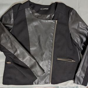 Maurices Two-Tone Faux Leather Jacket